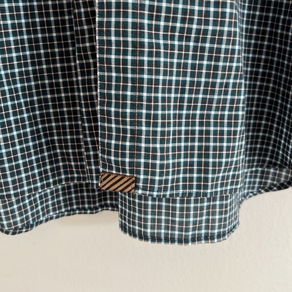 Billy Reid Gingham Style Plaid Cotton Button Down Shirt Medium - Picture 6 of 10